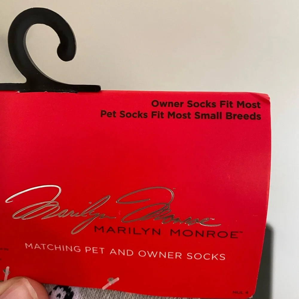 Marilyn Monroe Matching Pet & Owner Butterfly Socks NWT